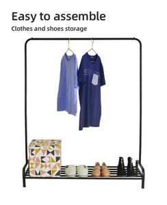 Nouveautés Cintres à un pôle en métal de haute qualité Tendance Multifonction Durable Séchoirs à vêtements pour le salon des vêtements - Product Image 2