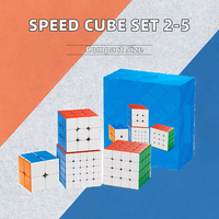 Belinda - Vente flash - Jouet éducatif miniature personnalisé - Cube magique - Ensemble de 4 cubes magnétiques à vitesse réglable avec 4 niveaux - Cadeau d'anniversaire