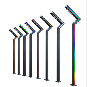Tunnel en aluminium léger en forme de L de lumières poteau d'éclairage routier extérieur en aluminium Cour de jardin utilisation sens de la conception - Product Image 4