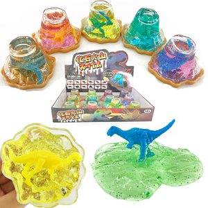 Trending Kid Toy Eco Friendly Educational Slime Glitter Accessories <b>Crystal</b> <b>Animal</b> Slime Dinosaur Volcano Putty - Product Image 1
