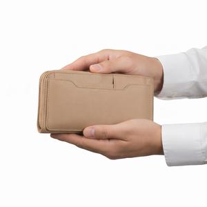 Portefeuille long en cuir de vachette de qualité supérieure pour homme, style professionnel fin et pliable - Product Image 5