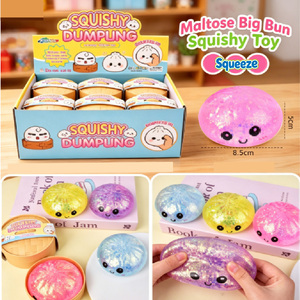 Giocattolo Antistress Sensoriale Squishy a Forma di Grande Panino in Plastilina con Glitter Gel, Giocattolo da Spremere per Tutte le Età, Regalo per Feste - Product Image 1