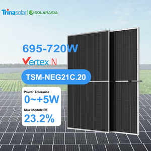 Trina <span class=keywords><strong>Solar</strong></span> <span class=keywords><strong>Panel</strong></span> Stand Installation 695W 700W 710W 720W Bifacia Double Glass Topcon Paneles solares para toda la casa - Product Image 5