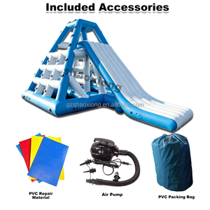 Parque Acuático Inflable Comercial, <span class=keywords><strong>Torre</strong></span> <span class=keywords><strong>de</strong></span> Saltos, Juegos Acuáticos Flotantes para Niños y Adultos, <span class=keywords><strong>Torre</strong></span> <span class=keywords><strong>de</strong></span> Escalada Inflable Jungle Joe con Tobogán - Product Image 5