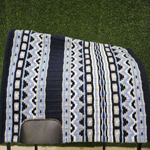 Top Tendance Véritable Nouvelle-Zélande Laine Tapis De Selle Couverture D'équitation pour Western Dressage Style Anglais Saut Gel Remplissage - Product Image 1