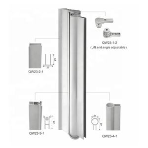 Charnière <span class=keywords><strong>de</strong></span> porte battante multifonction, accessoires <span class=keywords><strong>de</strong></span> <span class=keywords><strong>baignoire</strong></span>, charnières pivotantes fixes en verre, portes battantes mur-verre - Product Image 2