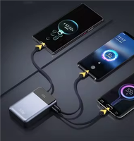 Cargador Portátil de 65W, Batería Externa de Alta Capacidad de 20000mAh con Pantalla LED y Cable Integrado para Laptop, Teléfono, Notebook, Viajes