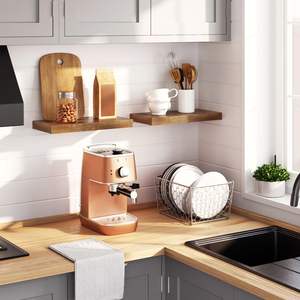 ชั้นวางของลอยชุดชั้นวางของติดผนัง<span class=keywords><strong>2</strong></span>ชิ้นชั้นแขวนกับวงเล็บที่มองไม่เห็น - Product Image 5