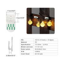 Clips Decorativos Transparentes Prodigy HS18, Ganchos Decorativos de Plástico Transparente