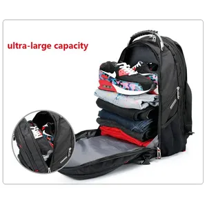 Sac à dos multifonctionnel en jean pour ordinateur portable 17 pouces 2026 – Sac de <span class=keywords><strong>voyage</strong></span> durable avec port de chargement USB et résistant à l'eau - Product Image 2