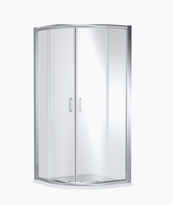 Cabine de douche coulissante à double ouverture moderne avec cadre en verre trempé pour les chambres d'hôtel - Product Image 3