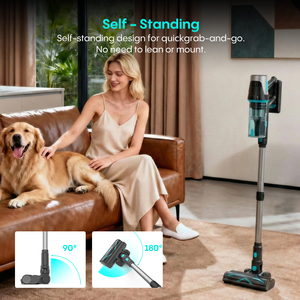Flixmoga Detachable Battery Bagless Handheld Cordless 40000Pa Household Dry Intelligent Robot <b>Vacuum</b> Cleaner Ultra Fine Air - Product Image 2