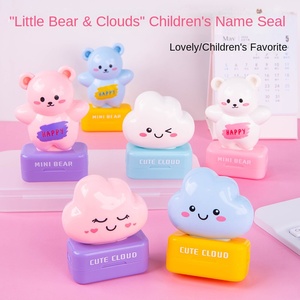 Venta al por mayor Chen Fu Oficina lindo oso nubes patrón <span class=keywords><strong>sello</strong></span> fotosensible <span class=keywords><strong>ropa</strong></span> Flash <span class=keywords><strong>sello</strong></span> nombre de los niños plástico goma ABS - Product Image 3