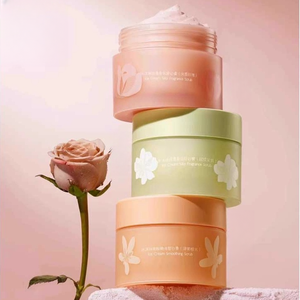 Pot de crème pour bébé pot de beurre corporel transparent de 8oz avec couvercle pour maquillage cosmétique masque pour les yeux et les <span class=keywords><strong>cheveux</strong></span> conteneur de pot de gommage corporel au sucre Slime - Product Image 6