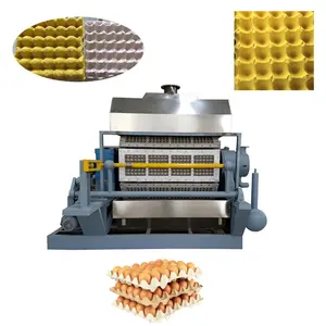 Automatico di pasta di carta vassoio di uova linea di produzione/rifiuti di carta utilizzato riciclo vassoio di uovo macchina/piccolo che fa la macchina uovo vassoio