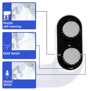 Manufacturer Toilet <strong>Bidet</strong> Shattaf <strong>Sprayer</strong> Ultra-Slim <strong>Dual</strong> Nozzle <strong>Bidet</strong> De Toilette Non Electric <strong>Bidet</strong> Toilet Attachment - Product Image 2