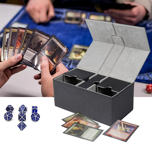 Bowen Black 200 <strong>Card</strong> Twin Flip Tray <strong>Deck</strong> <strong>Case</strong> <strong>Deck</strong> Box Protecting Your Game <strong>Cards</strong> - Product Image 6