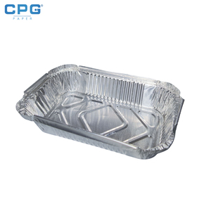 Silver Aluminium Foil Food Container Airline Meal Catering Foodservice Wholesale Bulk Supply Aluminium Foil Tray - Product Image 1