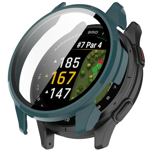 HUANLONG Funda de vidrio templado para reloj Garmin Approach S50 Cobertura completa Parachoques Protector de pantalla - Product Image 4