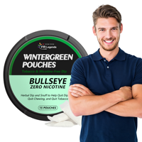Pochettes énergétiques orales OEM personnalisées sans nicotine à base de plantes, à la menthe verte, pour la concentration, à moudre et à mâcher, pour hommes
