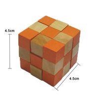 Usine en gros Hot Intelligent Mini Snake Cube Puzzle en bois