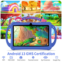Tablet Infantil WiFi de 7 Pulgadas, Gran Venta 2025, Quad Core Android 13 con Cámaras Duales para Niños, Tablet Educativa