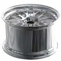 Jantes forgées sur mesure en 2 parties 5x120 5x112 5x114.3 5x130, jantes en aluminium forgées légères pour voitures particulières Benz Audi Bmw