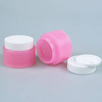 Pot cosmétique cylindrique double couche en PP, surface mate, 10g, 30g, 50g, 100g, 200g, pour crème pour les yeux, lotion, crème