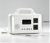 Station d'alimentation portable d'urgence pour l'extérieur 300W 384Wh LiFePO4, générateur solaire de secours pour le camping