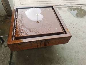 Petite Fontaine d'Eau Portable en Acier Corten pour Décoration de Jardin - Product Image 4