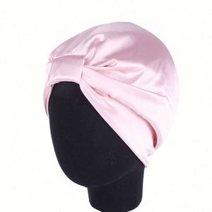Gorro de Dormir de Satén Sedoso para Mujer, Turbante Suave Pre-Atado, Pañuelo de Moda para la Cabeza, Gorro para Quimioterapia, Gorro para el Cabello - Product Image 4