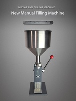 Machine manuelle de remplissage et d'étiquetage de pots en verre de 200 ml pour beurre de cacahuète, miel, crème, mélasse et confiture