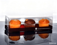 Boîtes articulées en plastique transparent personnalisées à bas prix pour l'affichage et l'emballage de gâteaux, de pâtisseries et d'aliments à usage industriel