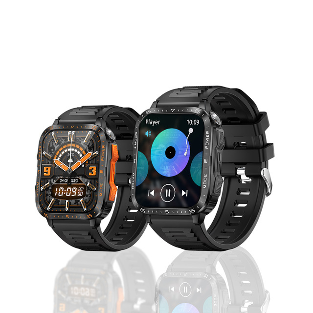 V79 Outdoor Sport Inteligente Smart Watch with Flashlight 1.96inch 430mAh Large Battery ECG IP68 Waterproof 3ATM Men Smartwatch