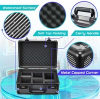 Boîte de transport professionnelle en aluminium pour cartes gradées avec rembourrage antichoc, étui rigide pour cartes à collectionner P-S-A BGS FGS