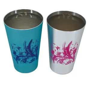 Wholesale of spot cold drink color changing aluminum cups from the source factory reusable aluminum color changing cups