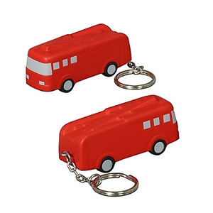 Personnalisé drôle réaliste véhicule de sauvetage incendie porte-clés presser PU mousse camion de pompiers Figure charme - Product Image 4