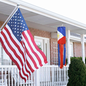 75D air Duct 30 * 45CM Philippines <b>Flag</b> Surface with 6 Strips 5 * 60CM Strips - Product Image 5