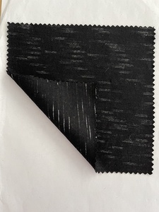 Sản Xuất Vải Sọc Jacquard Len/Polyester Bông Màu Đen Chải Vải Dệt Kim Cho Quần Áo AJ268-4/9 - Product Image 5