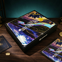 Boîte cadeau rigide de luxe à imprimé anime étoilé, boîte d'emballage personnalisée pour cartes de jeu, marchandises