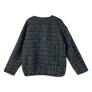 Blazer de style luxe personnalisé pour femmes <span class=keywords><strong>manteau</strong></span> <span class=keywords><strong>court</strong></span> <span class=keywords><strong>court</strong></span> boucle bouton garniture OEM Chine usine en gros fabricant veste matelassée - Product Image 2