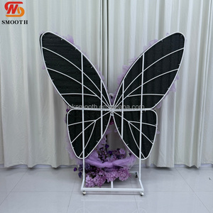 NEW Glamorous Big Purple Plum Floral Butterfly Backdrop Romantic <b>Wedding</b> Entrance <b>Prop</b> Purple Theme <b>Wedding</b> Arch - Product Image 5