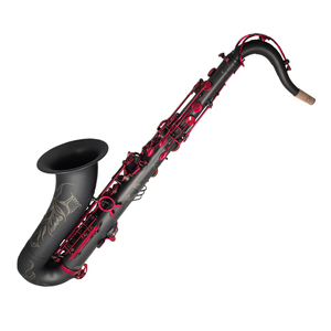 Saxophone ténor professionnel Eastern Music the Imperium, noir, clés laquées rouges, coussinets italiens - Product Image 3
