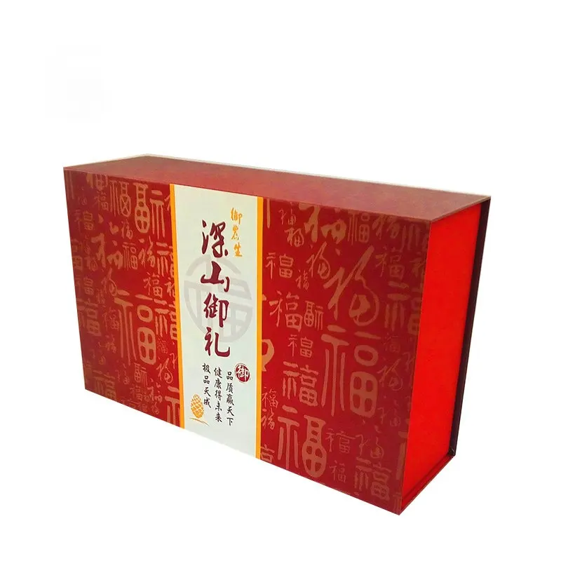 Luxury Custom Logo Printing Advertising Rigid Cardboard Box Tea Gift Box Packaging