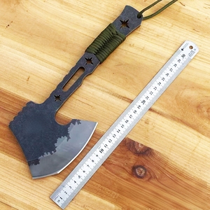 HK Pick Head <b>Axe</b> Ornament DIY Outdoor <b>Wood</b> Handle Stainless Steel Double Blade Hatchet 10cm Cutting Edge 1 Year Warranty - Product Image 6