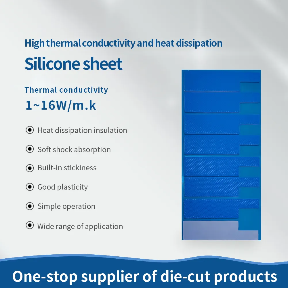 0.5mm Silicone térmica fita resistente ao calor almofada térmica fita de borracha isolamento térmico Adequado para dissipadores de calor, GPU