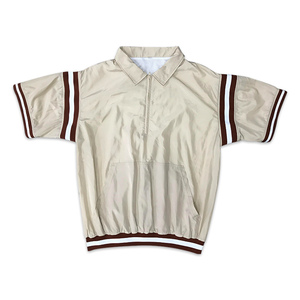 Chaqueta a prueba de viento juvenil de alta calidad personalizada 1/3 cremallera Patchwork ropa deportiva de talla grande diseño estampado de peso pesado para primavera - Product Image 2