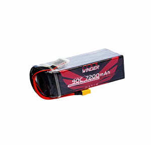 Batterie LiPo pour drone de course FPV, pack de batteries lithium-ion LCO LIVH 7200mAh 90C 6S 22.8V - Product Image 4