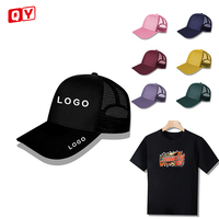 Gorras con logotipo bordado personalizado, venta al por mayor, OEM, alta calidad, para hombre, esponja, 5 paneles, deportes al aire libre, gorra de camionero, sombrero de malla con parche tejido