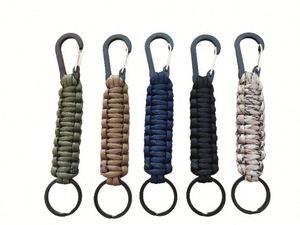 Wholesale Eco-Friendly Digital Printed DIY Paracord Keychain Supplies 550/350lb 4mm Nylon Promotional Carabiners Charms - Product Image 6